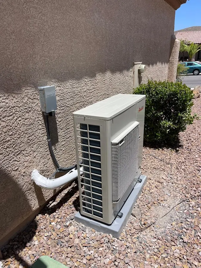 Residential air conditioning condenser unit in Friendswood